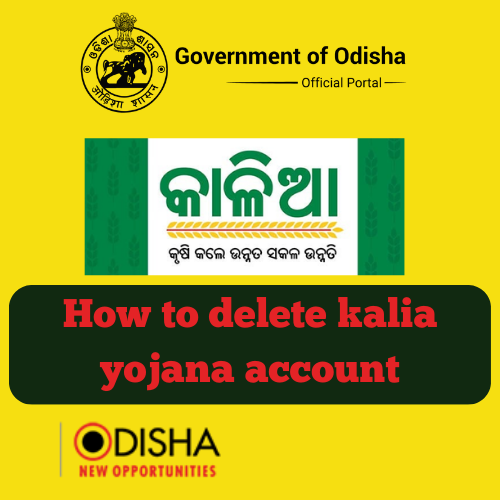 How to Delete Kalia Yojana Account